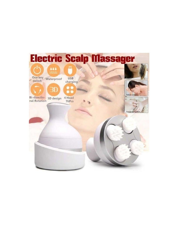 Waterproof Electric Wireless Head Massager for Hair Growth - Enjoy Relaxing Scalp Massage and Hair Care - Image 1