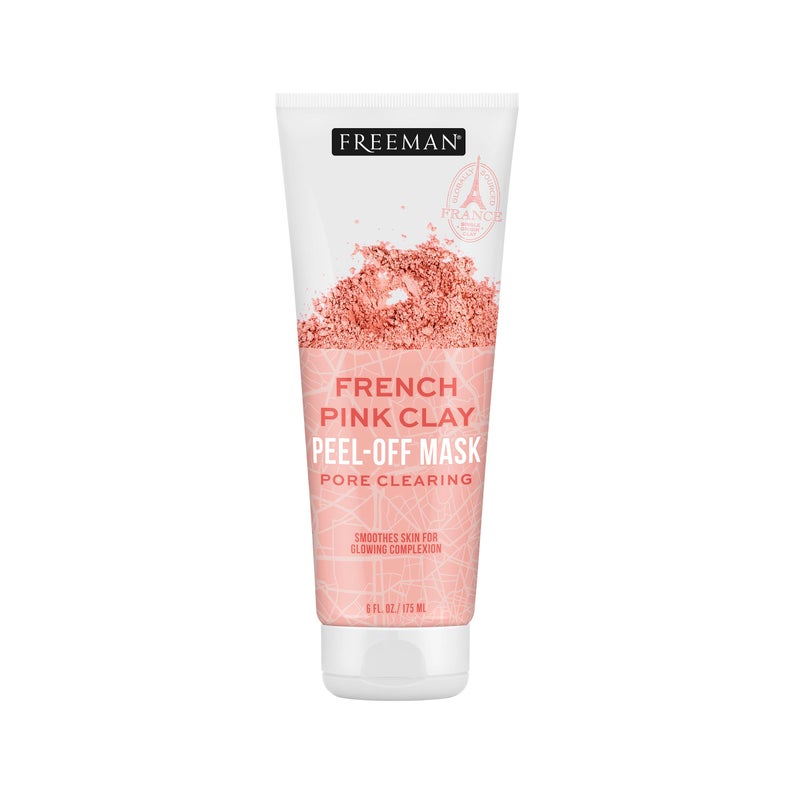 Freeman Exotic Blends Pore Clearing French Pink Clay Peel Off Facial Mask, 6 fl.oz./175 mL Tube - Image 1