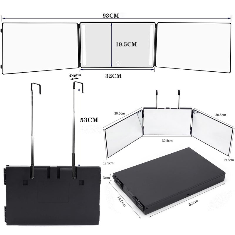 Tumeshein -Selling In-Stock Retractable Hanging Home Haircutting 70% Off Mirror Bathroom Hanging Haircut Mirror - Image 4