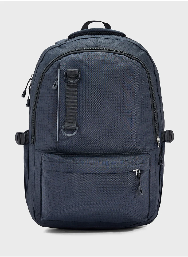 سفنتي فايف Check Print Casual Backpack