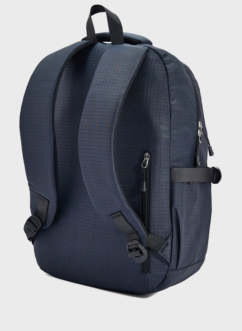 Seventy Five Check Print Casual Backpack  - Image 3