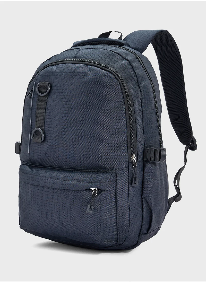 سفنتي فايف Check Print Casual Backpack