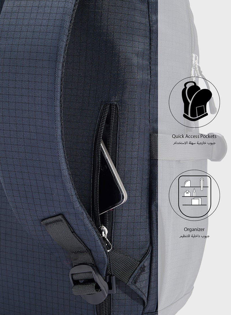 Seventy Five Check Print Casual Backpack  - Image 5