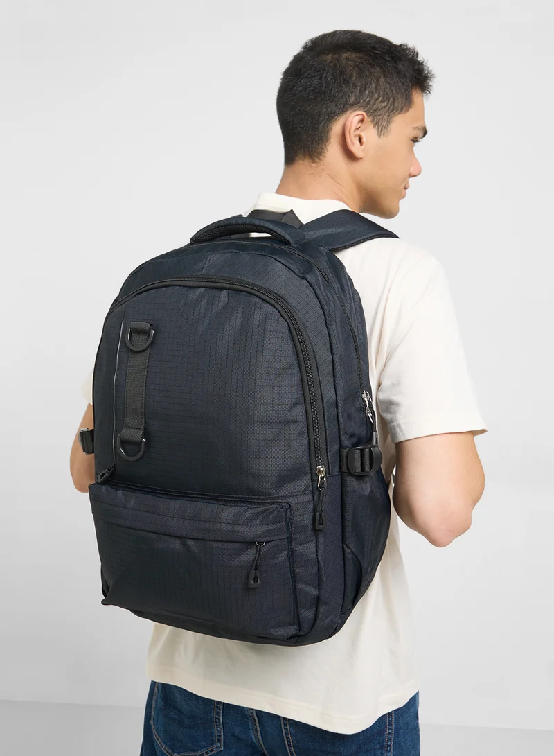 Seventy Five Check Print Casual Backpack