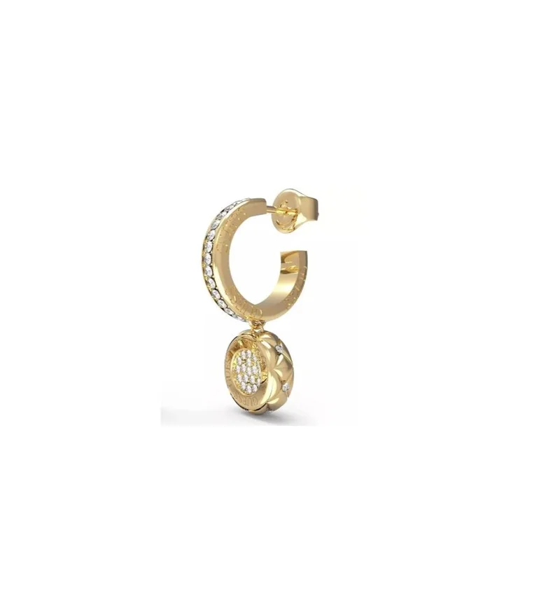 GUESS Coin Pendant Drop Earrings