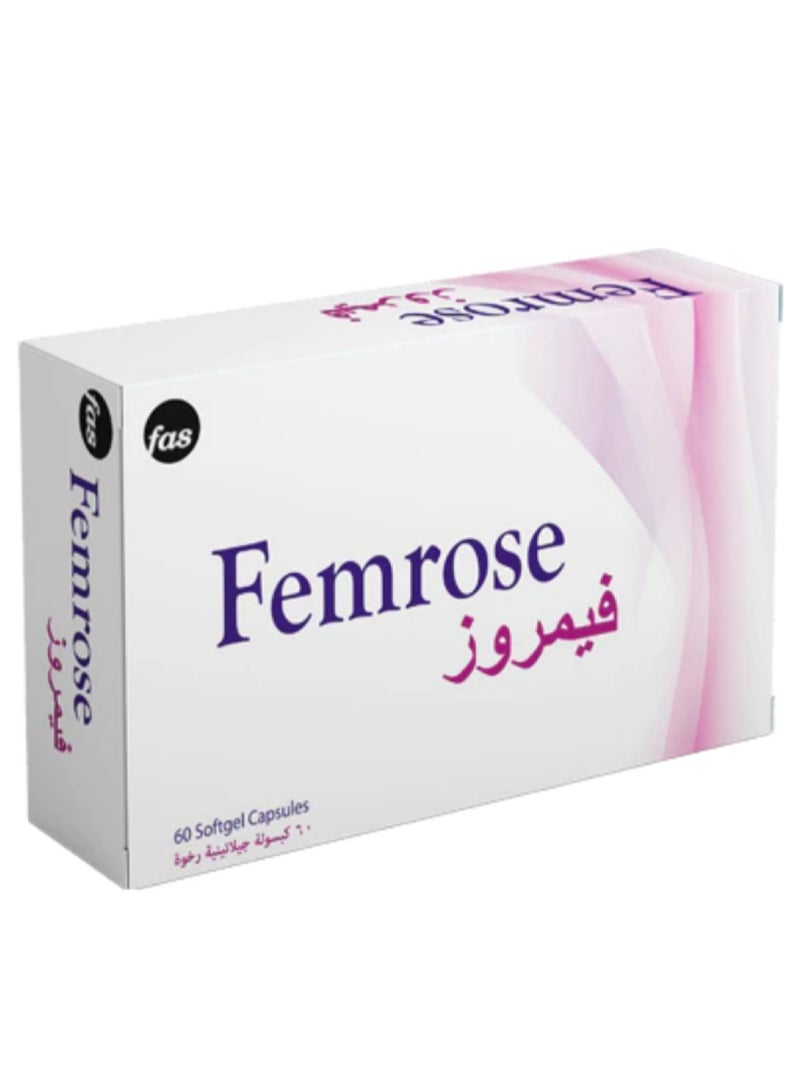 fas Femrose Dietary Supplement - 60 Softgel Capsules  - Image 1
