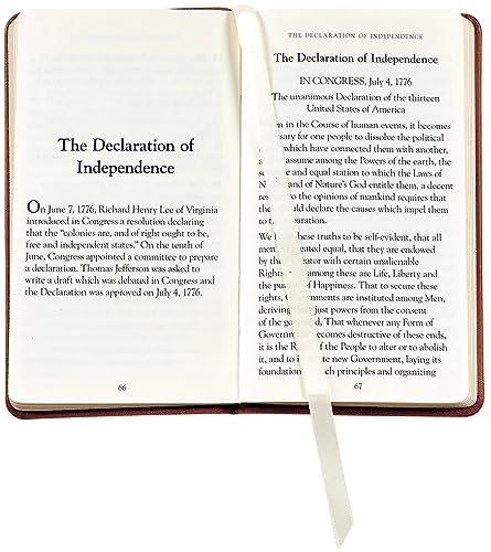 Graphic Image The United States Constitution and Related Documents | Published and Bound in the USA | Genuine Leather Soft Cover | Pocket Size, Black - Image 4