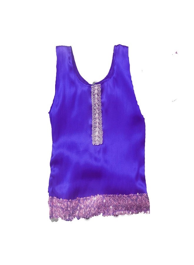 HIBA _Baby Girls Lehenga Choli set golden and blue 2-3 year - Image 2