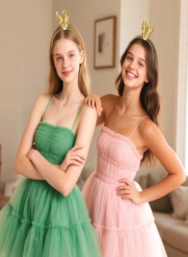 CAVETEE Glitter Headband for Women, Sparkly Princess Headband Hair Accessory for Girls’ Birthday & Party (Gold) - Image 4