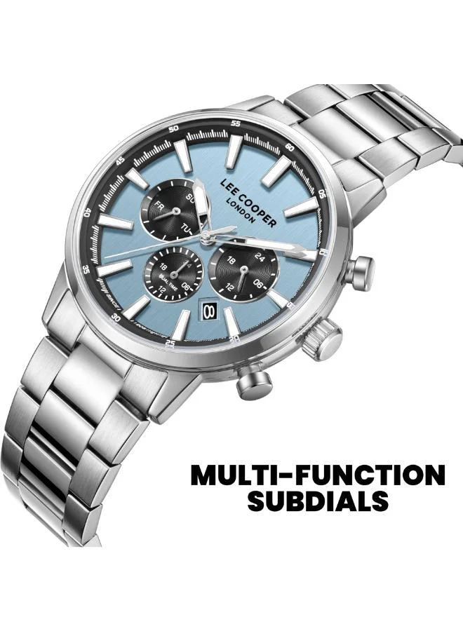 Lee Cooper  Men's Metal MULTIFUNCTION Watch LC08382.300 - 21 mm for Men | Best Price UAE