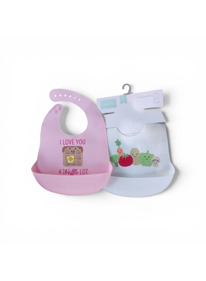 Silicone Bib for kids (pack of two)