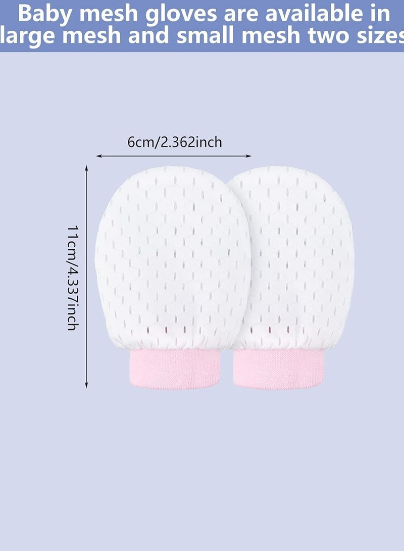 Oasisgalore 6 Pairs Newborn Anti-Scratch Mittens, Elastic & Breathable, 0-12 Months, Unisex  - Image 2
