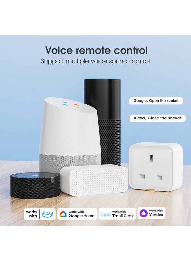 UK Travel Adapter Plug Adaptor with USB-C,3500W Power Adapter Remote control , multiple timing functions with USB Ports All in Travel Adaptor Children's anti touch - Image 5