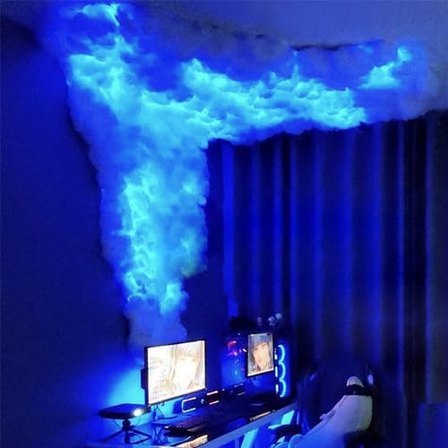 Sepco 3D Thundercloud Storm Ceiling Lights DIY Kit Music Sync Cotton Thunder Lightning Cloud Light Fluffy for Gaming Room Bedroom Wall Night Party Decoration - Image 2