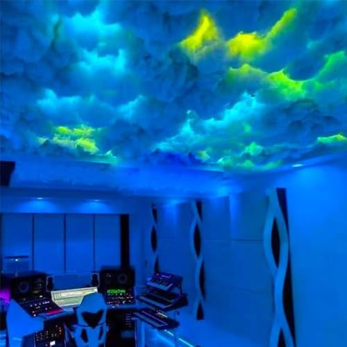 Sepco 3D Thundercloud Storm Ceiling Lights DIY Kit Music Sync Cotton Thunder Lightning Cloud Light Fluffy for Gaming Room Bedroom Wall Night Party Decoration - Image 3