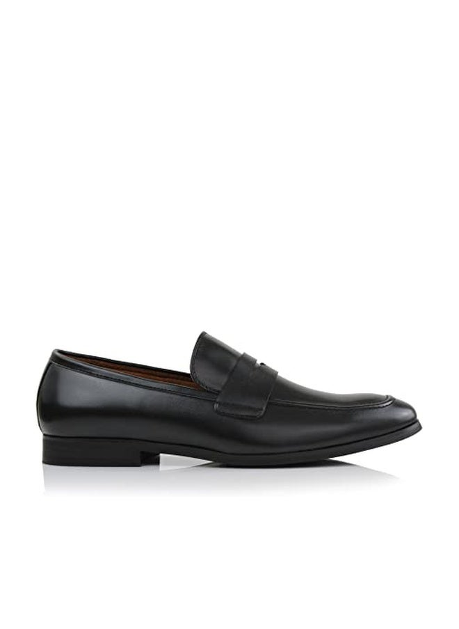 Ferro Aldo Dylan Men's Classic Penny Loafer | Slip-on Dress Shoe in Vegan Leather for Business, Formal & Casual | MFA19671B | in Black, Size 11 - Image 1