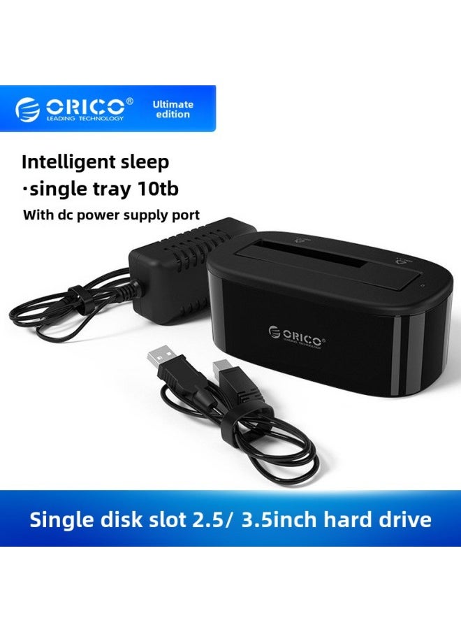 ماركة غير محددة ORICO 6218US3 صندوق القرص الصلب المحمول 2.5/3.5 بوصة خارجي USB 3.0 كمبيوتر محمول سطح المكتب قرص صلب قاعدة اللون: أسود  - Image 1