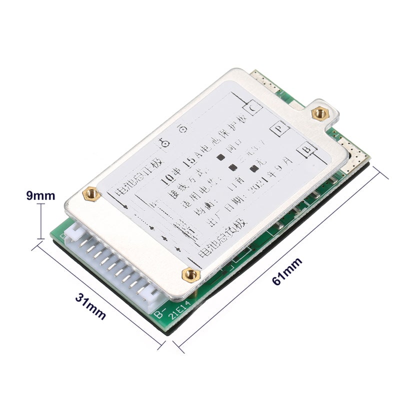 10S 15A 36V/37V Protections Board Li-ion Batterys BMS/PCB/PCM Board with Balance Function for E-Bike Electric Bicycle - Image 2