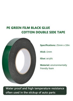 Excefore Foam Tape, Double Sided Waterproof Mounting Tape, Adhesive Sponge Tape for Automotive Grade Car Trims Number Plate Fixing(10M*L 2.5CM*W)  - Image 3