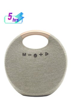 Generic Rechargeable Bluetooth Speaker Stereo Sound, Portable Wireless Speaker App Control, TF & FM Radio & USB & AUX Connection Grey  - Image 1
