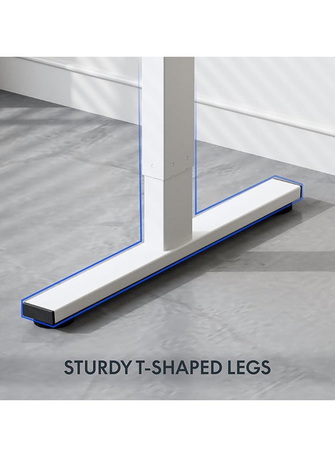 SKY-TOUCH Electric Adjustable Height Desk,Elevating Desk, 48"x24", Height Memory, Storage Hook, 28.9"-46.5" Elevating Computer and Computer Gaming Desk - Image 5