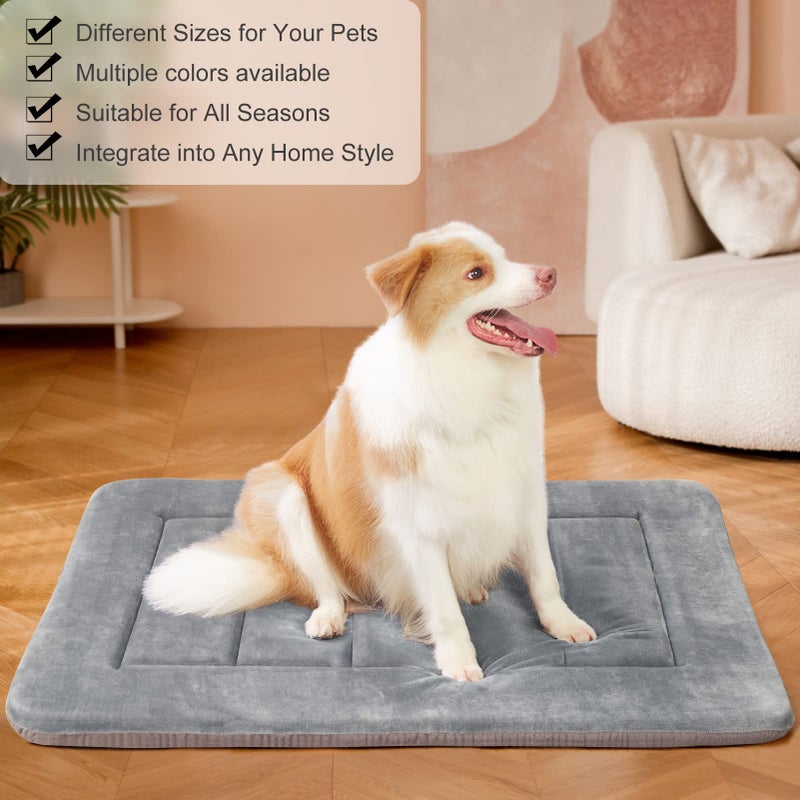 Hero Dog Beds For Large Dogs Crate Bed Pad Mat 42 In Soft Kennel Pads Washable Non Slip Dog Mattress Pet Beds Cushion For Pets Sleeping Mats - Image 5