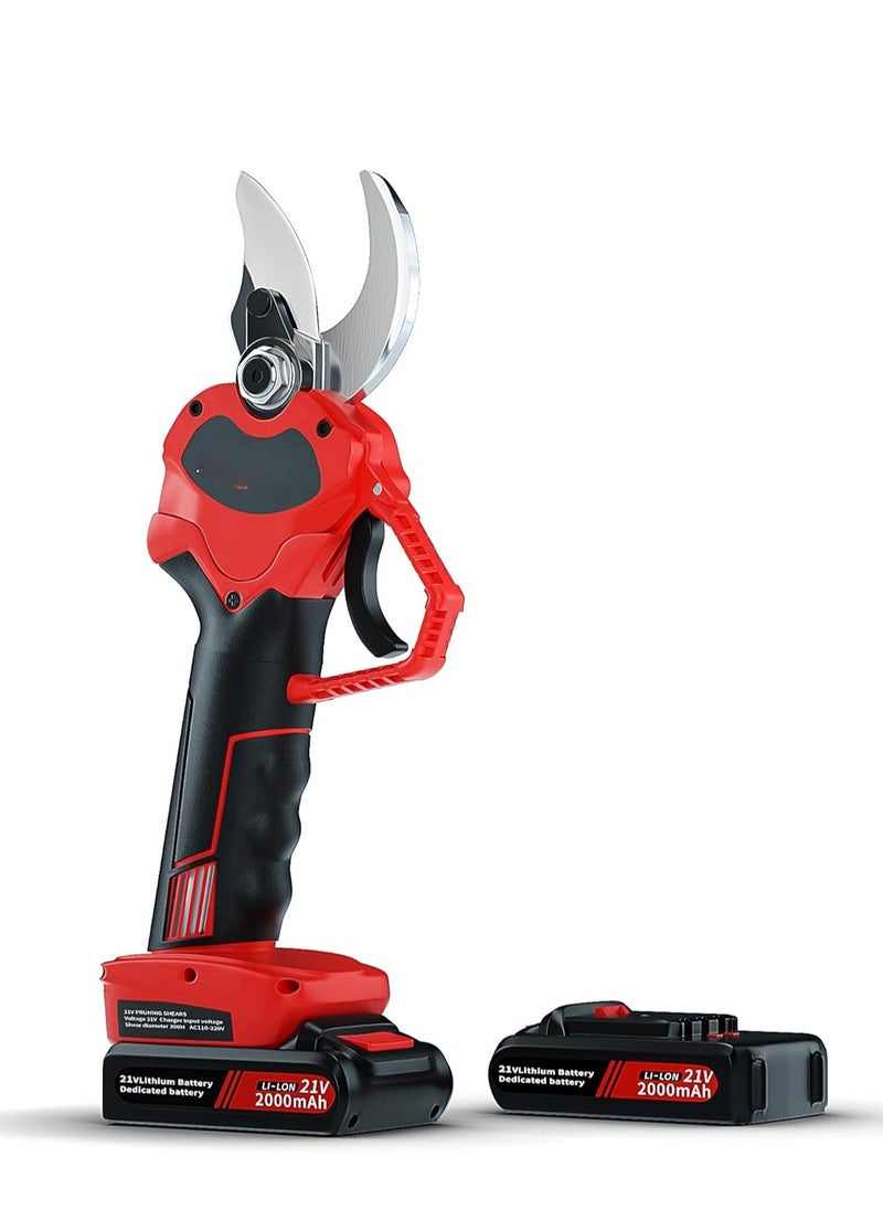 Generic - Electric Pruning Shears Professional Cordless Electric Pruning Battery Powered, Tree Branch Pruner with 2 PCS Rechargeable 2 Ah Lithium Battery - 30mm (1.2inch) Cutting Diameter - Image 1