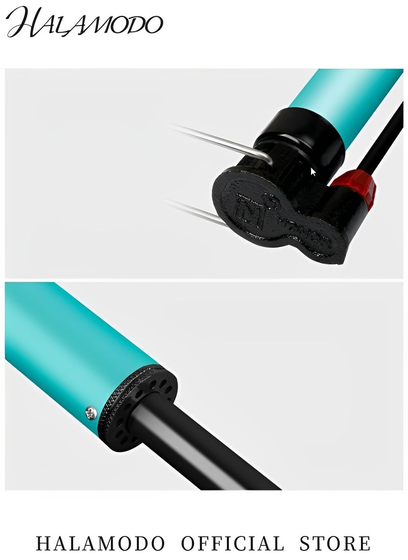 HALAMODO Bike Floor Pump Air Bicycle Pump Inflator with High Pressure 160 PSI Inflator for MTB BMX Tires Balls Balloons  - Image 2