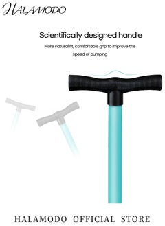 HALAMODO Bike Floor Pump Air Bicycle Pump Inflator with High Pressure 160 PSI Inflator for MTB BMX Tires Balls Balloons  - Image 4