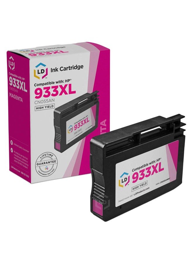 LD Products Compatible Ink Cartridge Replacement for HP 933XL CN055AN High Yield (Magenta) - Image 1