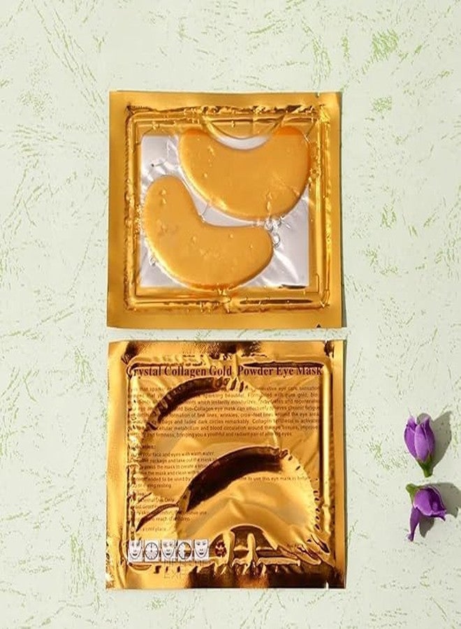 “24K Gold Eye Patches for Radiant, Youthful Eyes – Collagen & Hyaluronic Boost – Reduce Puffiness, Dark Circles & Wrinkles – 12 Pairs” - Image 4