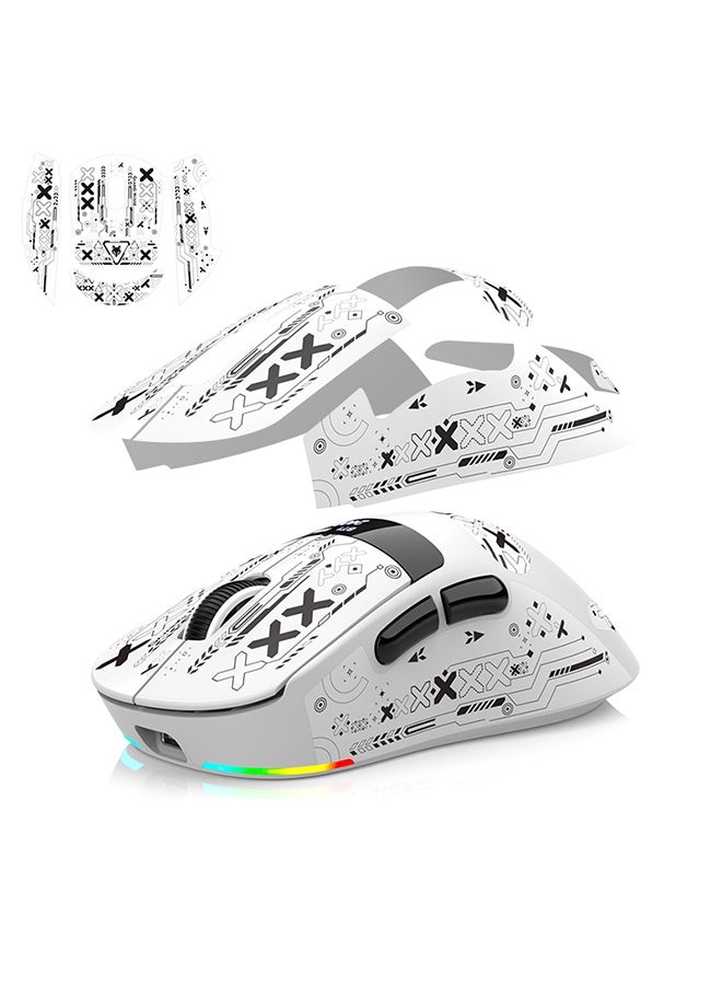XUNFOX H9 PRO Tri-Mode Wireless Gaming Mouse – 63g Lightweight, 12000 DPI, PAW-3311 Sensor, RGB Dock, OLED Screen for PC/Mac - Image 3