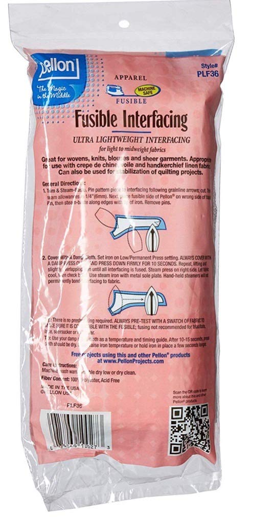 Pellon 15 inches x 3 yards White Fusible Interfacing, 2 Pack - Image 2