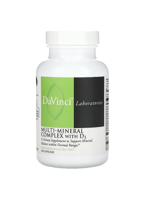 DaVinci Laboratories, Multi-Mineral Complex with D3, 120 Capsules