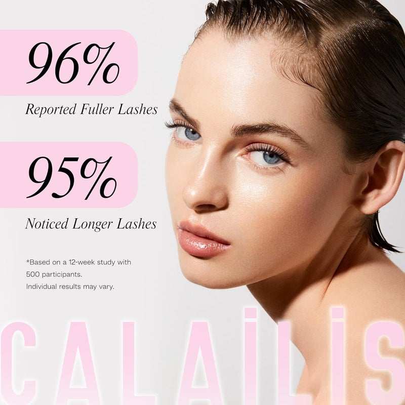 Calailis CALAILIA Eyelash Growth Serum Lash Serum for Eyelash Growth Longer and Thicker Nourishing and Conditioning Lashes Safe and Effective for Sensitive Eyes 6 Month Supply 5ml - Image 4