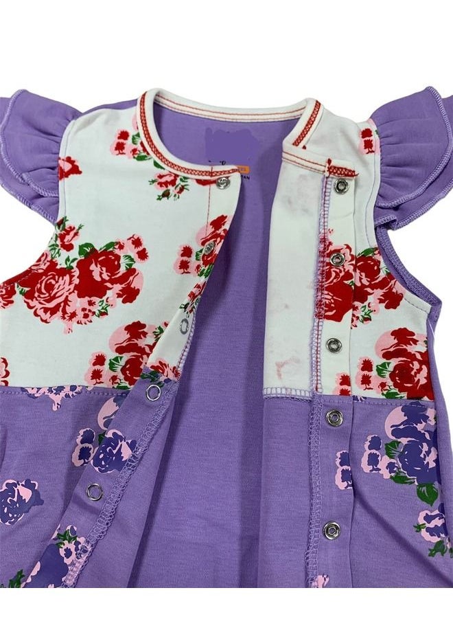 Generic - Newborn Baby girl Romper bodysuit outfits cotton suit - Image 1