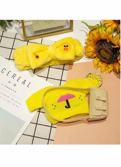 KASTWAVE Duck Stuffed Animal Toy Yellow Soft Plush for Kids Girls DIY Hugglable with Cute Hat and Costume Best Gifts Duckling Glasses 12inch 30cm  - Image 3