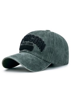 Vintage American Washed Baseball Cap D.Green