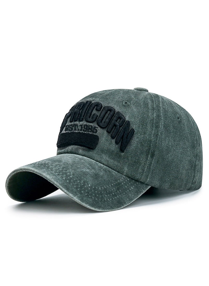 Generic - Vintage American Washed Baseball Cap D.Green - Image 1