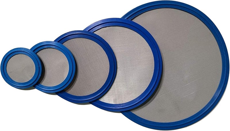 ARTESIAN SYSTEMS 5 Micron VITON/FKM Tri Clamp Screen Filter Gasket 316L (5Uf Micron/2000Mesh) Stainless Steel Pharmaceutical Grade Filter Mesh. VITON with & FDA Certification (3") - Image 2
