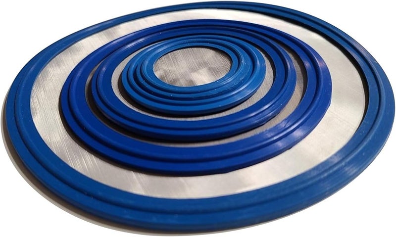 ARTESIAN SYSTEMS 5 Micron VITON/FKM Tri Clamp Screen Filter Gasket 316L (5Uf Micron/2000Mesh) Stainless Steel Pharmaceutical Grade Filter Mesh. VITON with & FDA Certification (3") - Image 4