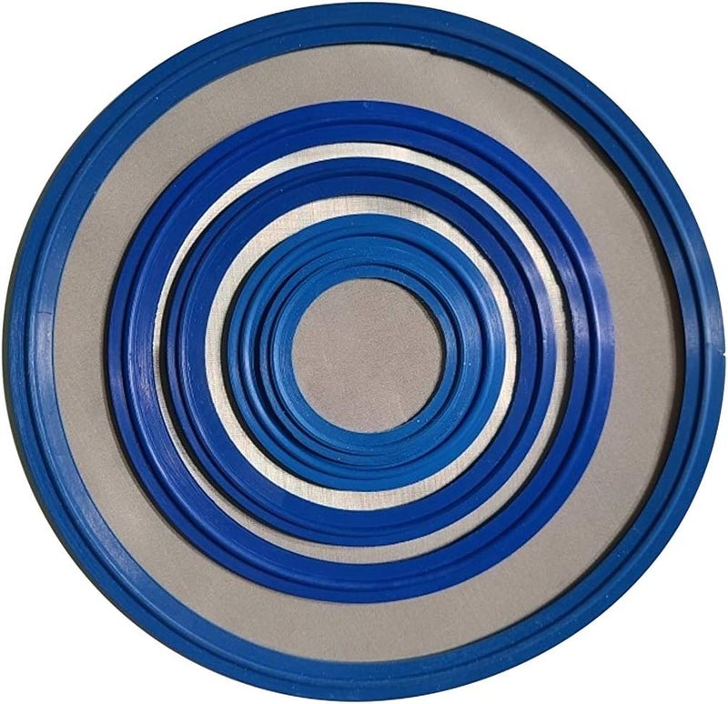ARTESIAN SYSTEMS 5 Micron VITON/FKM Tri Clamp Screen Filter Gasket 316L (5Uf Micron/2000Mesh) Stainless Steel Pharmaceutical Grade Filter Mesh. VITON with & FDA Certification (3") - Image 3