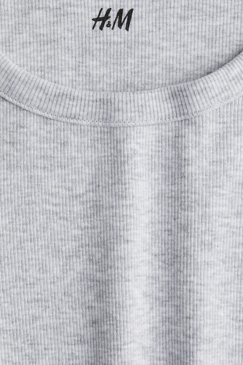 H&M Ribbed cotton dress