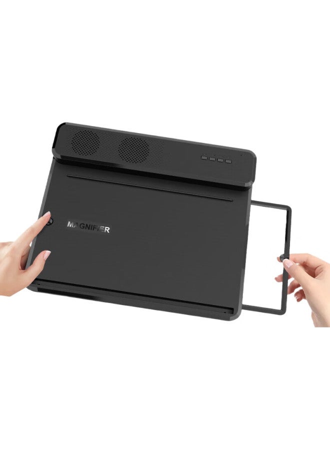 Bkayp Smartphone Screen Magnifier With Built-In Bluetooth Speaker, Horizontal And Vertical Screen Mirroring Device, Ultra-High Eye Protection, Online Class Video Casting Magnifier, Internet Celebrity Lazy Desktop Stand, Foldable - Image 1