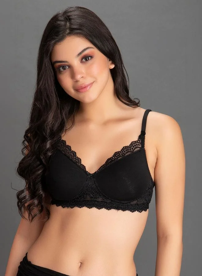 Clovia Padded Non-Wired Full Coverage T-shirt Bra