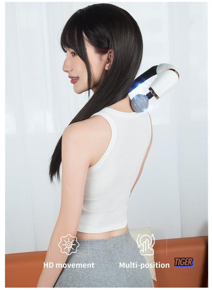 TIGER Revolutionary U-Shaped Back Massager with Extended Handle – Deep Tissue Pain Relief Massage Gun for Neck, Shoulders, Legs & Full Body – Powerful Handheld Massage Tool for Relaxation, Stress Relief & Muscle Recovery – Perfect for Home Use and Post-Workout Relief - Image 2