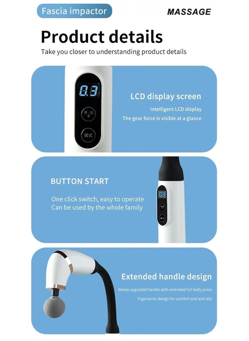 TIGER Revolutionary U-Shaped Back Massager with Extended Handle – Deep Tissue Pain Relief Massage Gun for Neck, Shoulders, Legs & Full Body – Powerful Handheld Massage Tool for Relaxation, Stress Relief & Muscle Recovery – Perfect for Home Use and Post-Workout Relief - Image 4