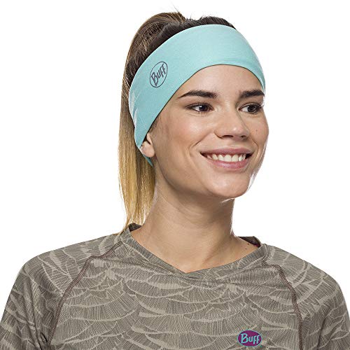 BUFF CoolNet UV Neck Gaiter – Solid Colors, UPF 50 Sun Protection, Breathable Cooling Face Mask & Headwear, 12+ Ways to Wear, Quick Dry, Polygiene & HeiQ Fresh Tech, Recycled Polyester, Pool, Adult Size - Image 4