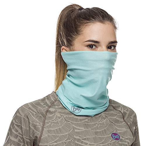 BUFF CoolNet UV Neck Gaiter – Solid Colors, UPF 50 Sun Protection, Breathable Cooling Face Mask & Headwear, 12+ Ways to Wear, Quick Dry, Polygiene & HeiQ Fresh Tech, Recycled Polyester, Pool, Adult Size - Image 3