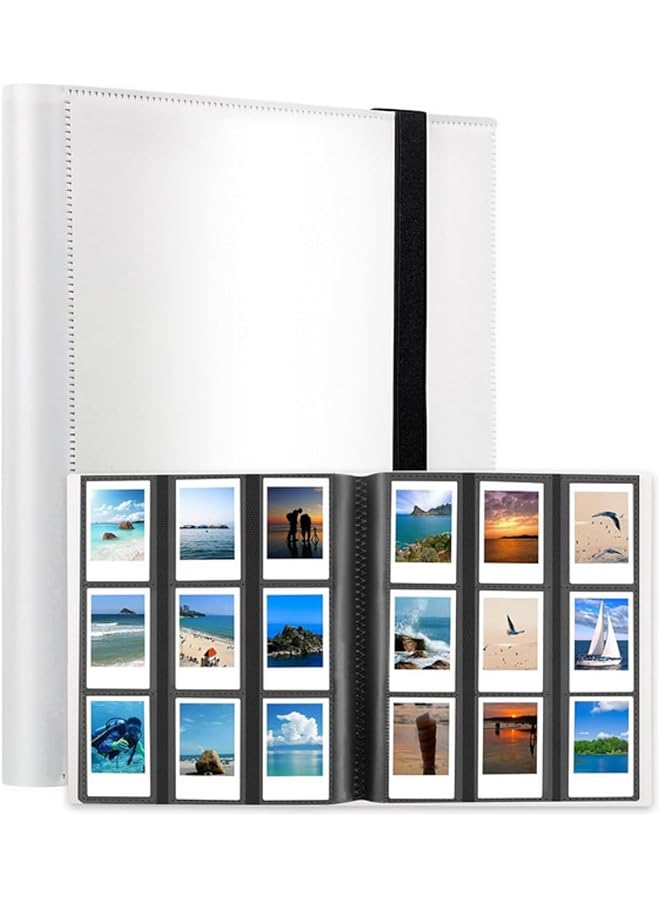 The Bros 432 Pockets 3 Inches Instax Film Photo Album for Fujifilm Instax Mini 12 11 9 Evo 90 70 40 8 7 LiPlay Instant Camera Album (White) - Image 1